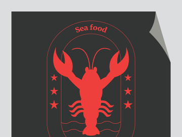 Vintage lobster logo preview picture