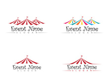 Circus element icon illustration