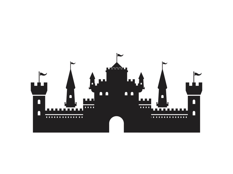 Castle vector illustration icon