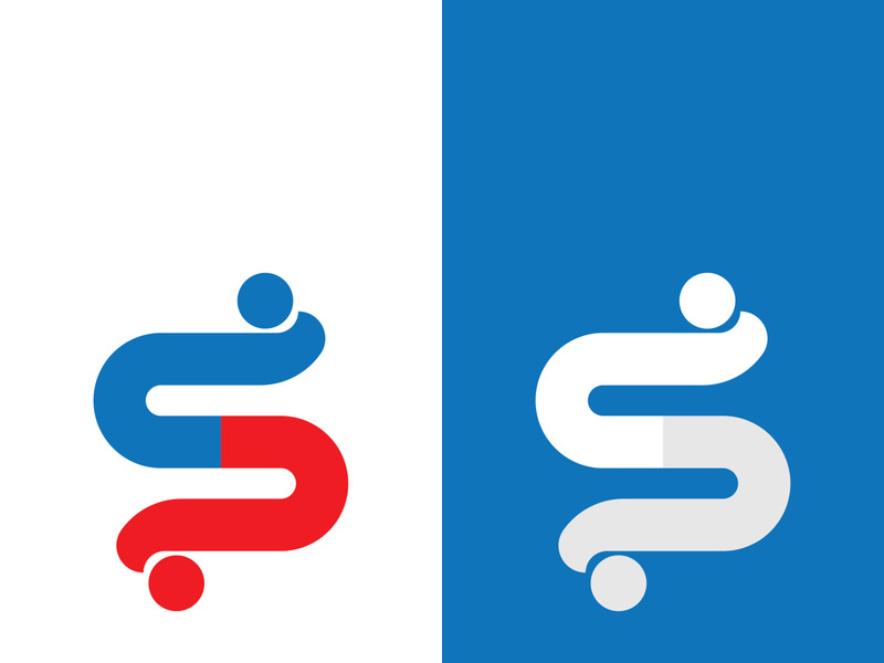 Business corporate S letter logo design vector