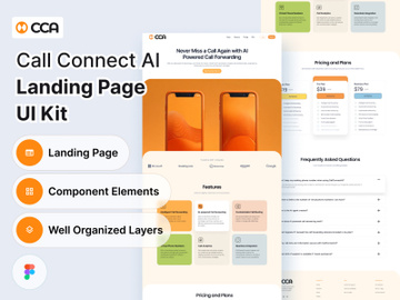 Call Connect AI |  Landing Page UI Kit preview picture