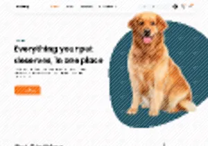Pet Shop Website UI Design – One Stop for Pets