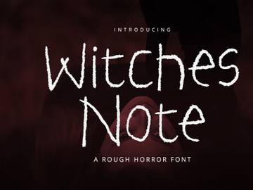 Witches Note - Display Font preview picture