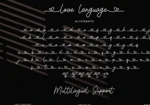 Love Language - Handwritten Font