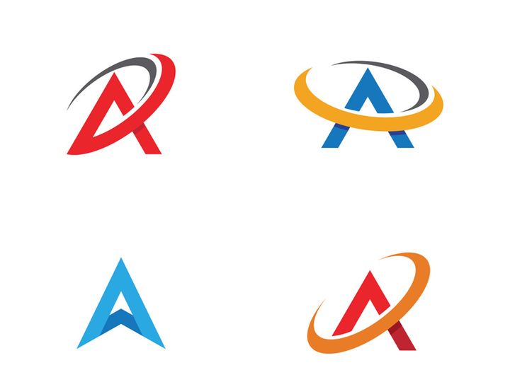A Letter icon Logo illustration design