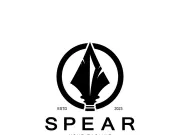 Spear logo icon vector illustration design.Head spear logo vintage illustration design vector
