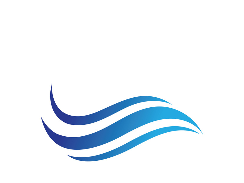 Water wave icon vector illustration design logo