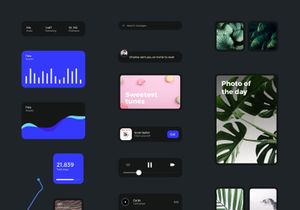 Card - Free UI Kit For InVision Studio