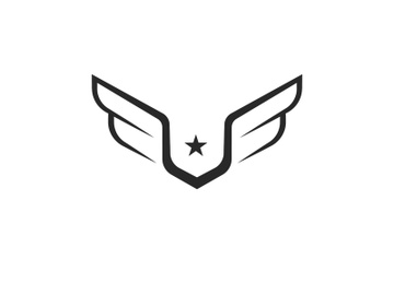 Wing  logo icon vector illustration preview picture