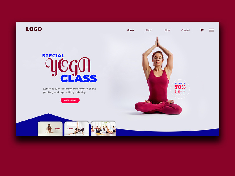 Special Yoga Landing Page