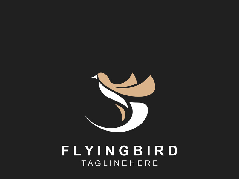 Abstract Flying Bird logo design template Wing illustration