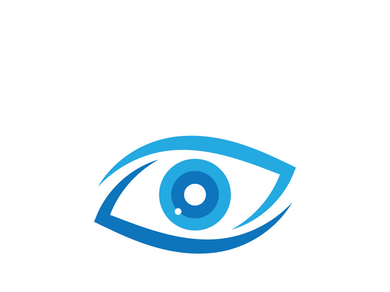 Eye care vector logo design, icon template