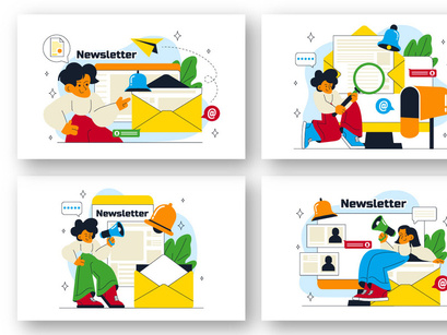 10 Email Newsletter Illustration