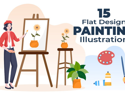 15 Painting Flat Illustration