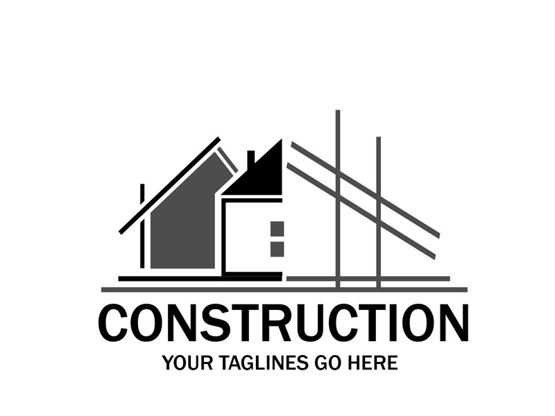 Real estate and construction logo design