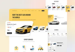 Carent - Car Rental Landing Page v.1