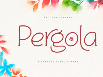 Pergola - Playful Display Font preview picture