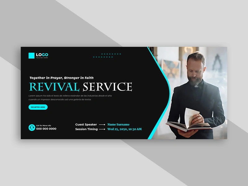 Revival Conference Service Facebook Cover Ver-4