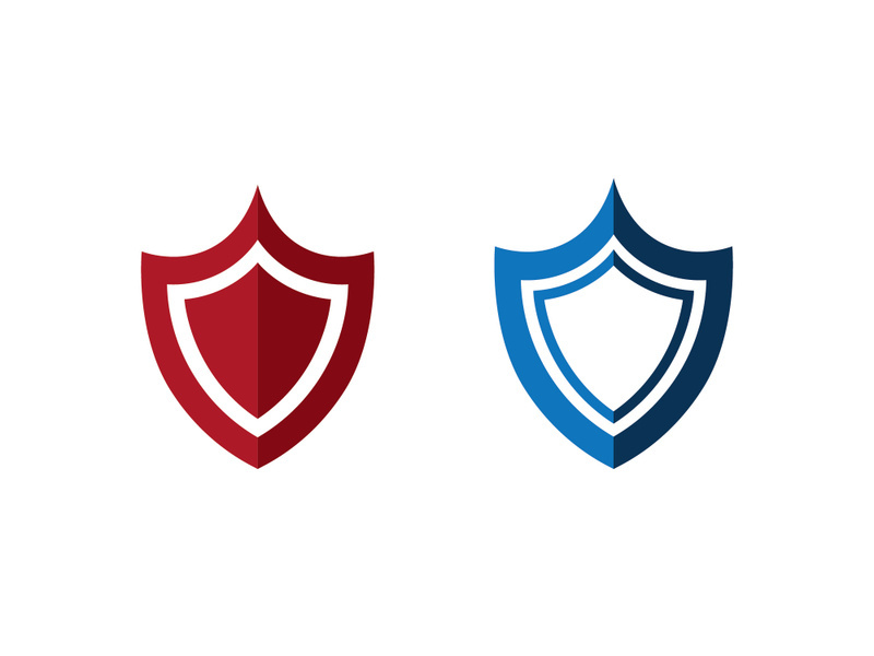 Shield logo template design. vector shield  icon