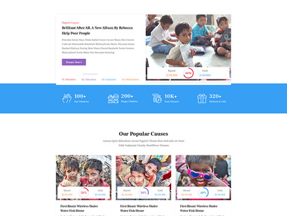 Charity & Fundraising PSD Template