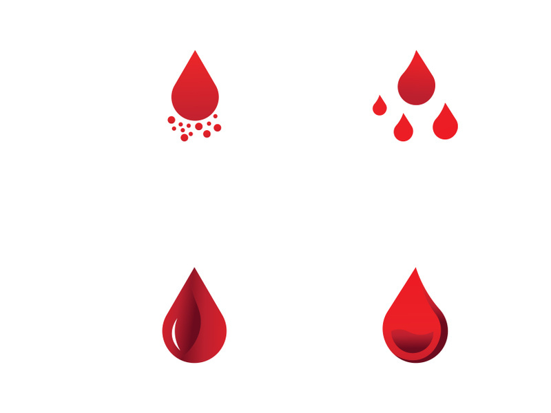 Blood abstract logo creative design.
