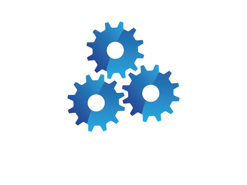 Gear icon logo vector