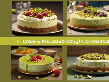 Creamy Pistachio Delight Cheesecake preview picture