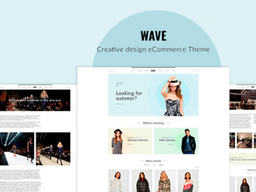 Wave eCommerce design UI Kit Figma and Photoshop preview picture