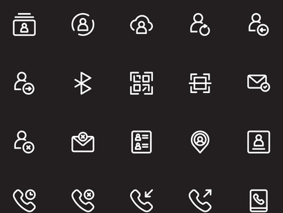 Contact Icon Set V2