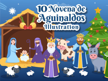 10 Novena De Aguinaldos Holiday Illustration preview picture