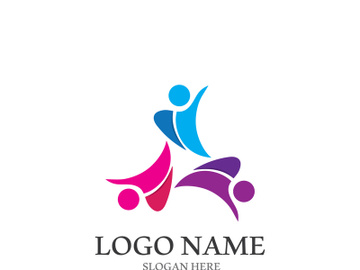 people group and community logo icon illustration design vector preview picture