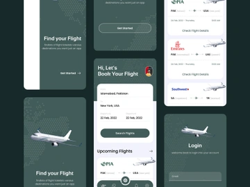 Airline Flight Booking App UIUX Design preview picture