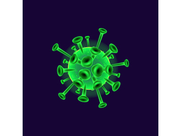 Coronavirus realistic vector illustration preview picture