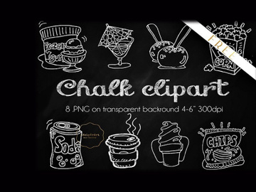 8 Free Chalky Food Cliparts preview picture