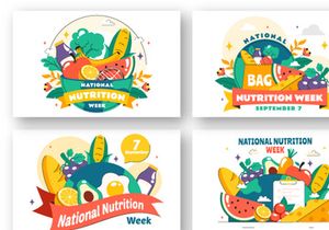 10 National Nutrition Week Day Illustration