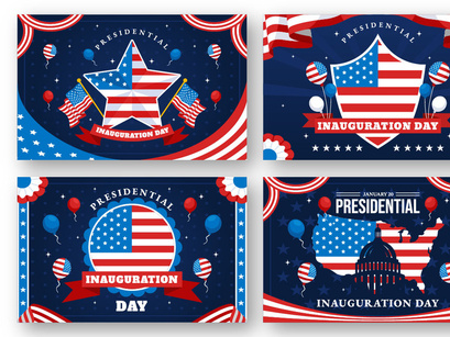 12 Presidential Inauguration Day Illustration