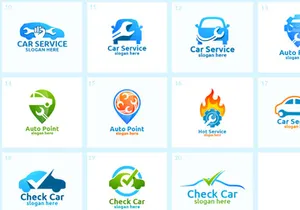 20 Car Service Logo Bundle Logo