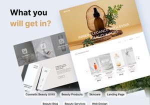 Eviva | Cosmetic Beauty Landing Page UI Kit