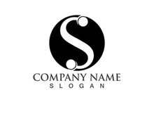 Business corporate letter S logo design vector.