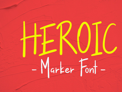 Free Heroic Handwritten Marker