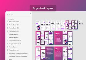 VR Store Mobile App UI Kits