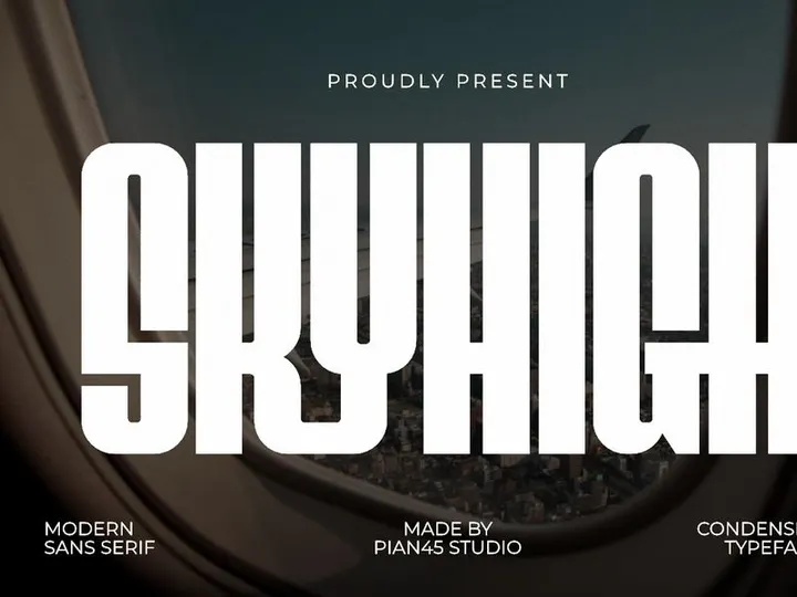 Skyhigh - Condensed Sans Serif