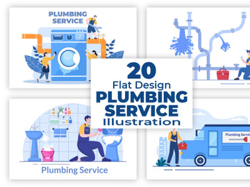 20 Plumbing Service Illustration preview picture