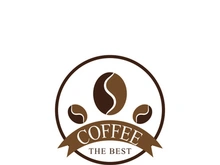 Coffee bean icon vector illustration template