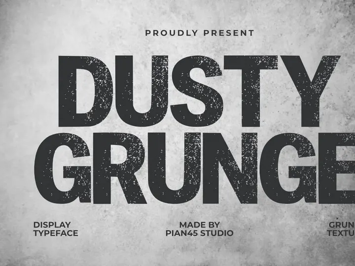 Dusty Grunge - Texture Display Font