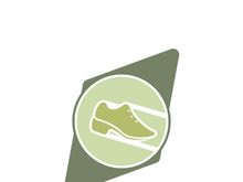 Icon shoe logo concept vector sneaker template shoes shop design