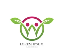 W Letter Logo Template vector illustration design