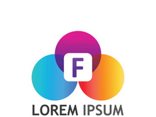 Modern F initial letter logo.