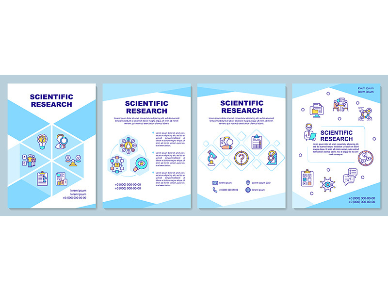 Scientific research brochure template