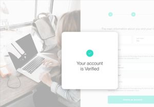 Sign up process with authentication method – XD